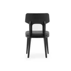  Uultis Design Fork Dining Chair in Black Fabric Set of 2 - 2660896