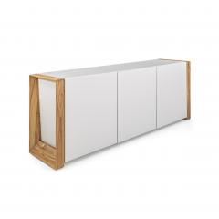  Uultis Design Masp Sideboard in White with Teak End Frames - 2560712