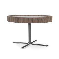  Uultis Design Regia Occasional Table in Walnut Featuring Glass Top - 2403549