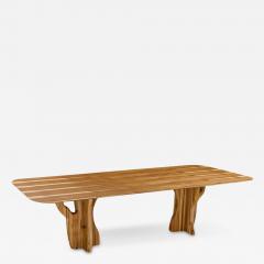  Uultis Design Suma Dining Table with Teak Veneered Top and Organic Solid Wood Legs - 2823271