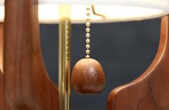  V H Woolums David Shreve Sculptural Walnut Table Lamp for V H Woolums - 4728799