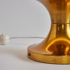  VEB Leuchten Rare 1970s Brass Glass Table Lamp for AKA Elektrik East Germany - 2634079