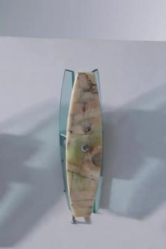  VECA Onyx and crystal glass sconce and ceiling light set Attr a Veca - 4001903