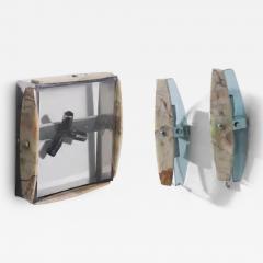  VECA Onyx and crystal glass sconce and ceiling light set Attr a Veca - 4003725