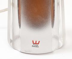  VICKI LINDSTRAND Pair of Cognac Colored Glass Lamps by Vicki Lindstrand for Kosta Boda - 4594161