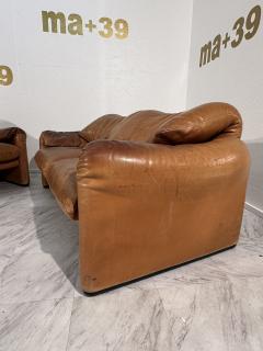  VICO MAGISRETTI Vico Magistretti Maralunga Leather Sofa by Cassina 1975 - 3573011