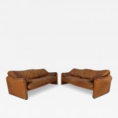  VICO MAGISRETTI Vico Magistretti Maralunga Leather Sofa by Cassina 1975 - 3573625