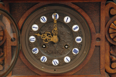  VICTOR PAILLARD FRENCH CARVED WOOD AND BRONZE MOUNTED MANTEL CLOCK BY VICTOR PAILLARD - 3566438