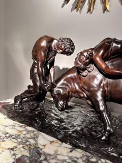  VINCENZO CINQUE GRAND NEAPOLITAN BRONZE DEPICTING THE ABDUCTION OF EUROPA BY VINCENZO CINQUE - 3378810