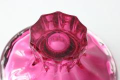  Val St Lambert Val Saint Lambert Pinkish red Blown Glass Vase by Val St Lambert 1970 Belgium - 3654056