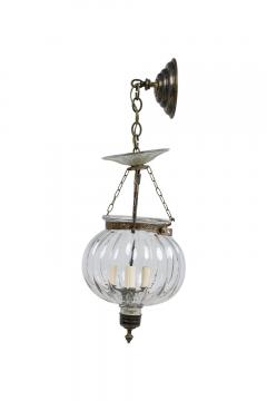  Val St Lambert Val Saint Lambert Val Saint Lambert Belgian 20th Century 3 light Bell Jar Chandelier - 4668240