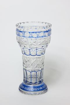  Val St Lambert Val Saint Lambert Val St Lambert Art Deco Cut Crystal Vase 1940 Belgium - 2376328