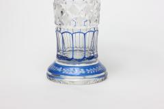 CVC Belgium - Art Deco cut crystals with enamel paint decorated