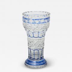  Val St Lambert Val Saint Lambert Val St Lambert Art Deco Cut Crystal Vase 1940 Belgium - 2378912