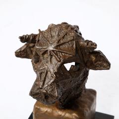  Valdema Balutis Mid Century Brutalist Caste Bronze Bulls Head Sculpture signed Valdema Balutis - 3352327