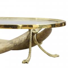  Valenti Italo Valenti Faux Tusk and Gilt Bronze Coffee Table - 3568115