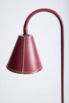  Valenti Red Leather Reading Floor Lamp by Valent  - 4816013