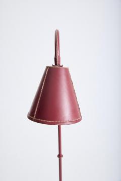  Valenti Red Leather Reading Floor Lamp by Valent  - 4816016