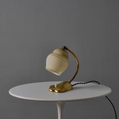  Valinte OY 1950s Glass and Brass Table Lamp in the Manner of Paavo Tynell for Valinte Oy - 4543716