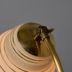  Valinte OY 1950s Glass and Brass Table Lamp in the Manner of Paavo Tynell for Valinte Oy - 4543721