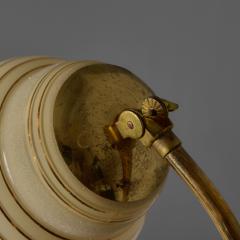  Valinte OY 1950s Glass and Brass Table Lamp in the Manner of Paavo Tynell for Valinte Oy - 4543722