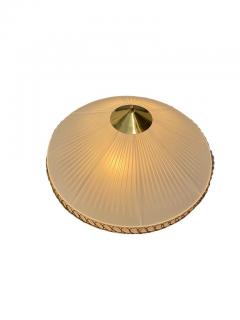  Valinte OY Finnish Design Flush Mount Model 1241 in Brass Synthetic Textile Valinte 1950 - 3972369