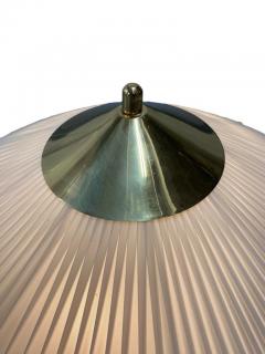 Valinte OY Finnish Design Flush Mount Model 1241 in Brass Synthetic Textile Valinte 1950 - 3972370