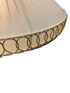  Valinte OY Finnish Design Flush Mount Model 1241 in Brass Synthetic Textile Valinte 1950 - 3972372