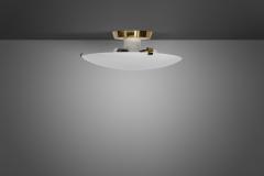  Valinte OY Opaline Glass Ceiling Lamp by Valinte Oy Finland ca 1960s - 3334269