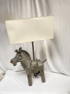  Vallauris 1970s Horse Studio Pottery Vallauris lamp - 3664350