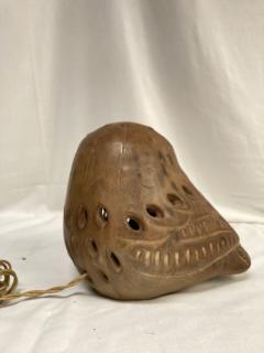  Vallauris 1970s Studio pottery Vallauris ceramic owl night lamp - 4471858