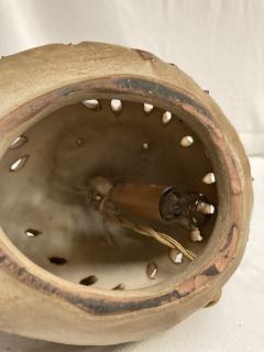  Vallauris 1970s Studio pottery Vallauris ceramic owl night lamp - 4471860