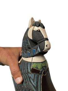  Vallauris 1970s Studio pottery ceramic horse attributed to Vallauris - 4320457