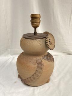  Vallauris 1970s Studio pottery ceramic lamp - 3866604