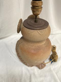  Vallauris 1970s Studio pottery ceramic lamp - 3866608