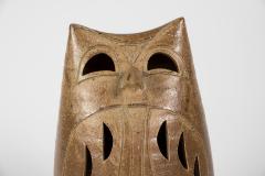  Vallauris 1970s Vallauris ceramic owl lamp - 2948062