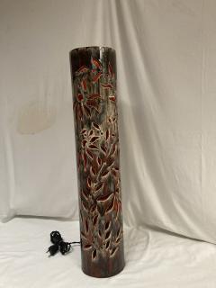  Vallauris AM 1970s Tall studio Pottery ceramic lamp by Vallauris - 3736005