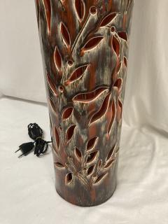  Vallauris AM 1970s Tall studio Pottery ceramic lamp by Vallauris - 3736006