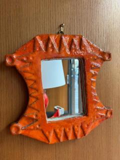  Vallauris Ceramic mirror by Herl Vallauris France 1960s - 3324666