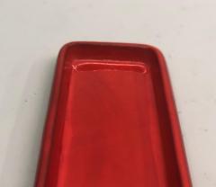  Vallauris Large French Midcentury Rectangular Red Ceramic Serving Platter Voltz Vallauris - 2374971