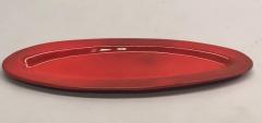  Vallauris Large French Midcentury Rectangular Red Ceramic Serving Platter Voltz Vallauris - 2375126