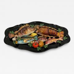  Vallauris Large dish decorated with sea animals Poterie de Vallauris France circa 1960 - 4483333