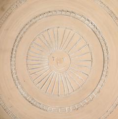  Vallauris Very Large Light Matte Clay Terra Cotta Sun Platter France 1950 signed - 4760404
