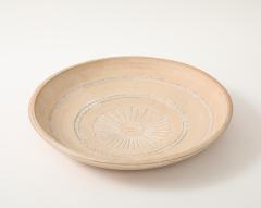 Vallauris Very Large Light Matte Clay Terra Cotta Sun Platter France 1950 signed - 4760406