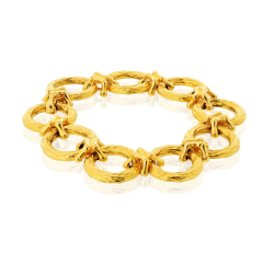  Van Cleef Arpels 18K Yellow Gold 30 Inches Convertable Bracelet Brooch Necklace - 4135411