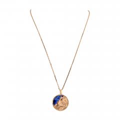  Van Cleef Arpels VAN CLEEF ARPELS 18K ROSE GOLD PISCES ZODIAC NECKLACE - 3489255