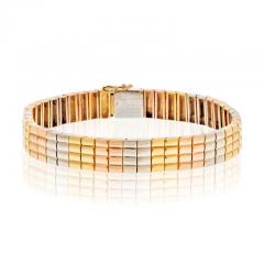  Van Cleef Arpels VAN CLEEF ARPELS 18K TRI COLOR TRICOLOR BRACELET - 3135804