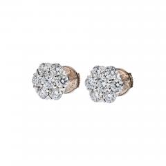  Van Cleef Arpels VAN CLEEF ARPELS 18K WHITE GOLD FLEURETTE STUD EARRINGS - 2688850