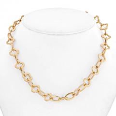  Van Cleef Arpels VAN CLEEF ARPELS 18K YELLOW GOLD BYZANTINE ALHAMBRA NECKLACE - 2483854