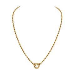  Van Cleef Arpels VAN CLEEF ARPELS 18K YELLOW GOLD TWISTE ROPE CHAIN NECKLACE - 3167304